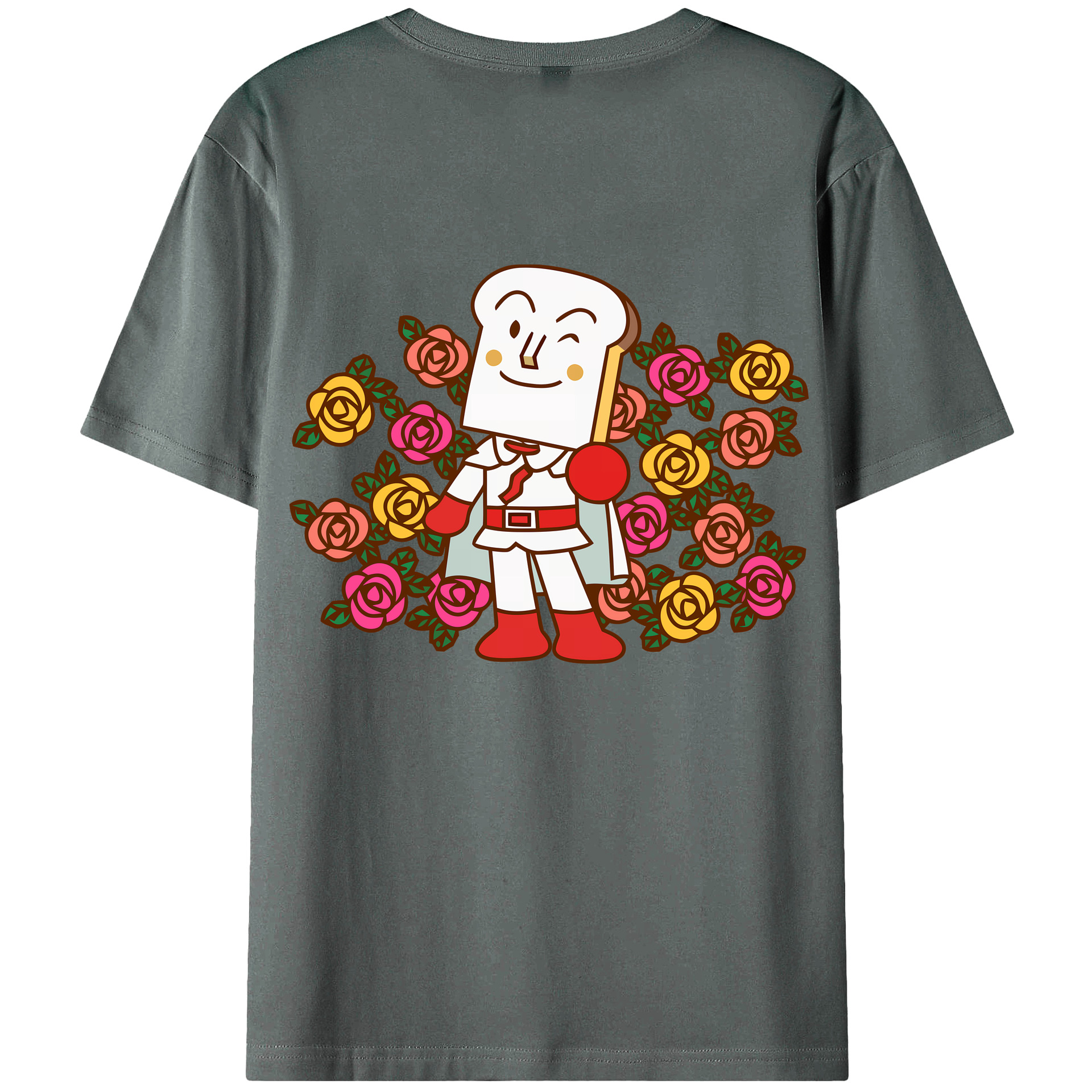 （画像用） アンパンマン Anpanman 綿100％ メンズ半袖Tシャツ（バックプリント） 通気性